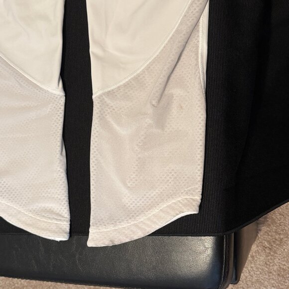 LULULEMON Women's Large White Ready Set Go Crop Mesh Panels - Picture 7 of 11